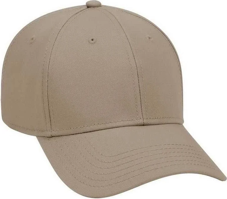 OTTO 19-768 Superior Cotton Twill Low Profile Pro Style Cap - Dark Khaki