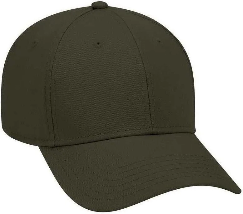 OTTO 19-768 Superior Cotton Twill Low Profile Pro Style Cap - Dark Olive Green