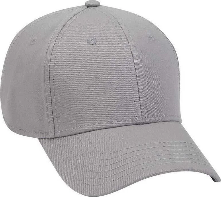 OTTO 19-768 Superior Cotton Twill Low Profile Pro Style Cap - Gray