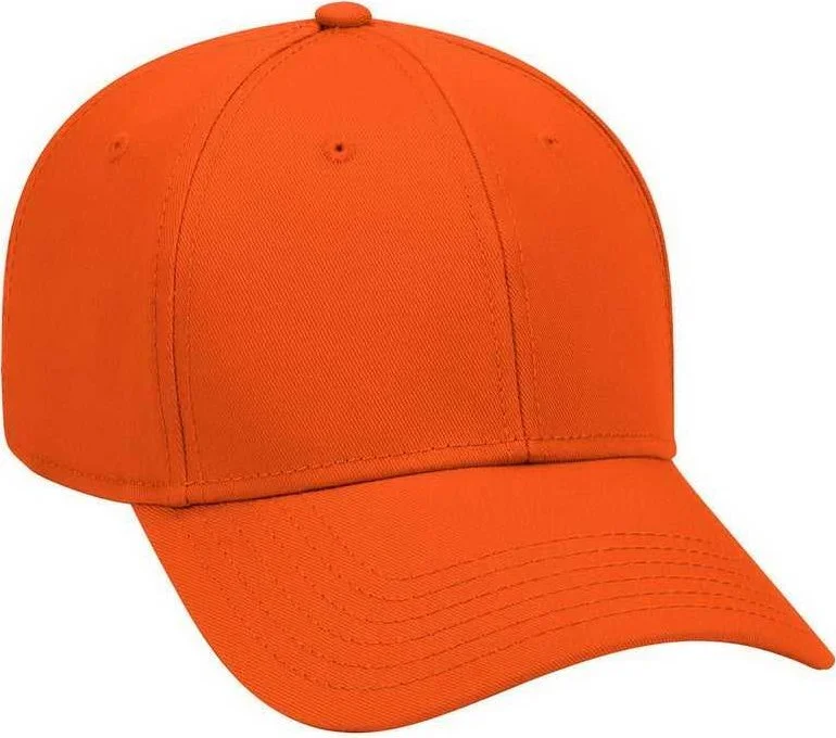 OTTO 19-768 Superior Cotton Twill Low Profile Pro Style Cap - Orange