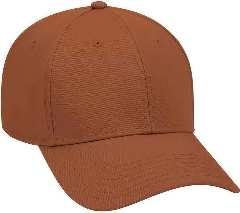 OTTO 19-768 Superior Cotton Twill Low Profile Pro Style Cap - Texas Orange