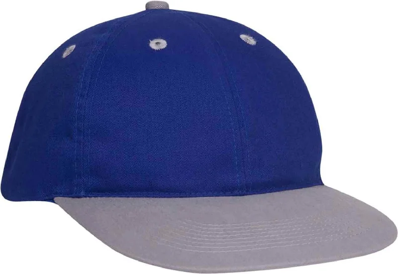 OTTO 25-023 Brushed Cotton Twill Sport Low Profile Pro Style Cap - Gray Royal