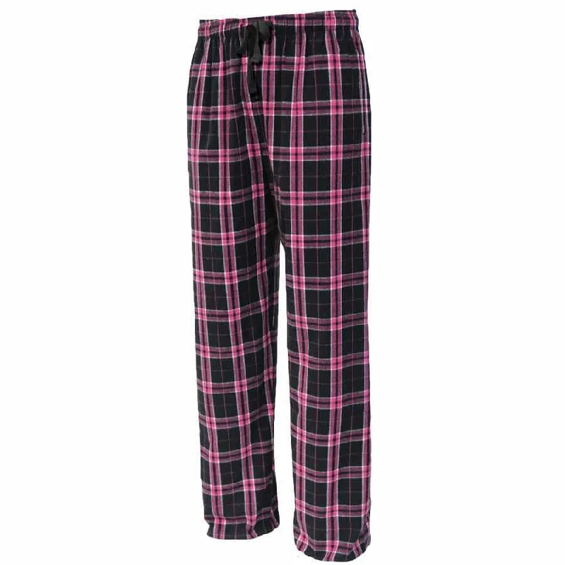 Pennant FLNP Flannel Plaid Pant - Black Pink