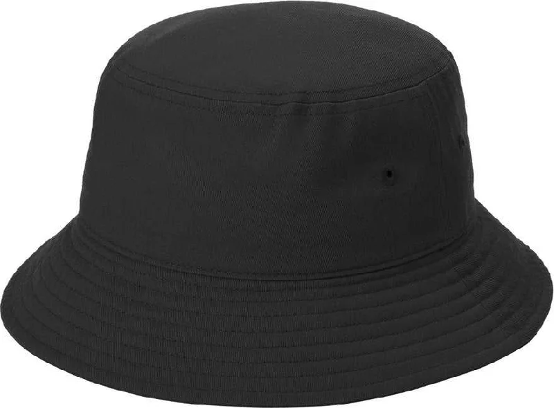 Port Authority C975 Twill Classic Bucket Hat - Black