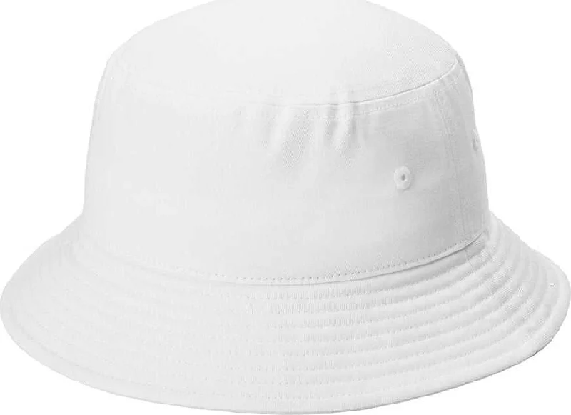 Port Authority C975 Twill Classic Bucket Hat - White