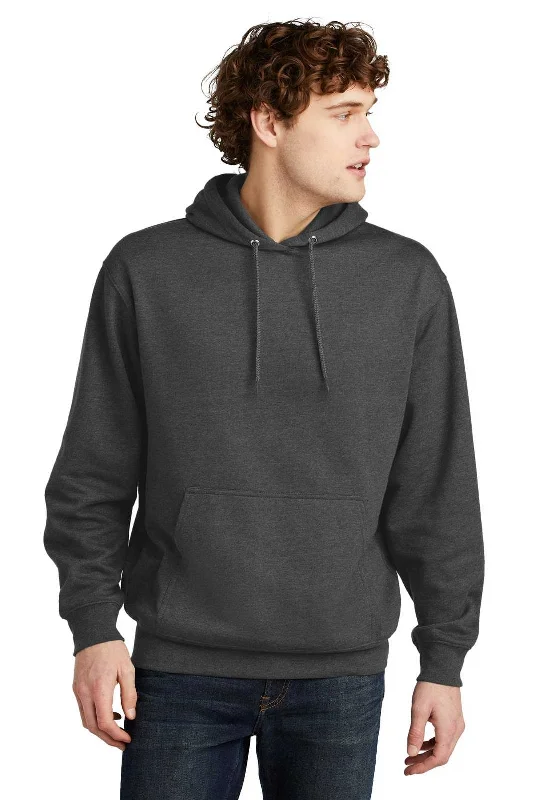 Port & Company PC79H Fleece Pullover Hooded Sweatshirt - Dark Heather Gray