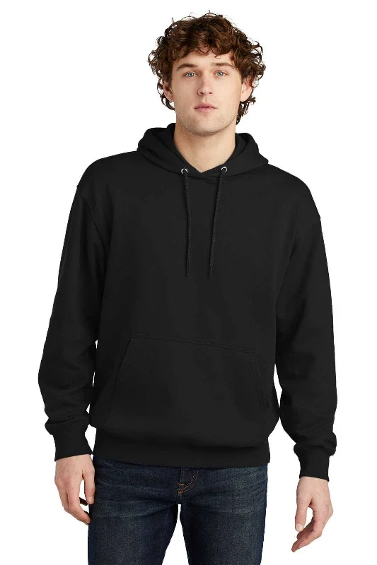 Port & Company PC79H Fleece Pullover Hooded Sweatshirt - Jet Black