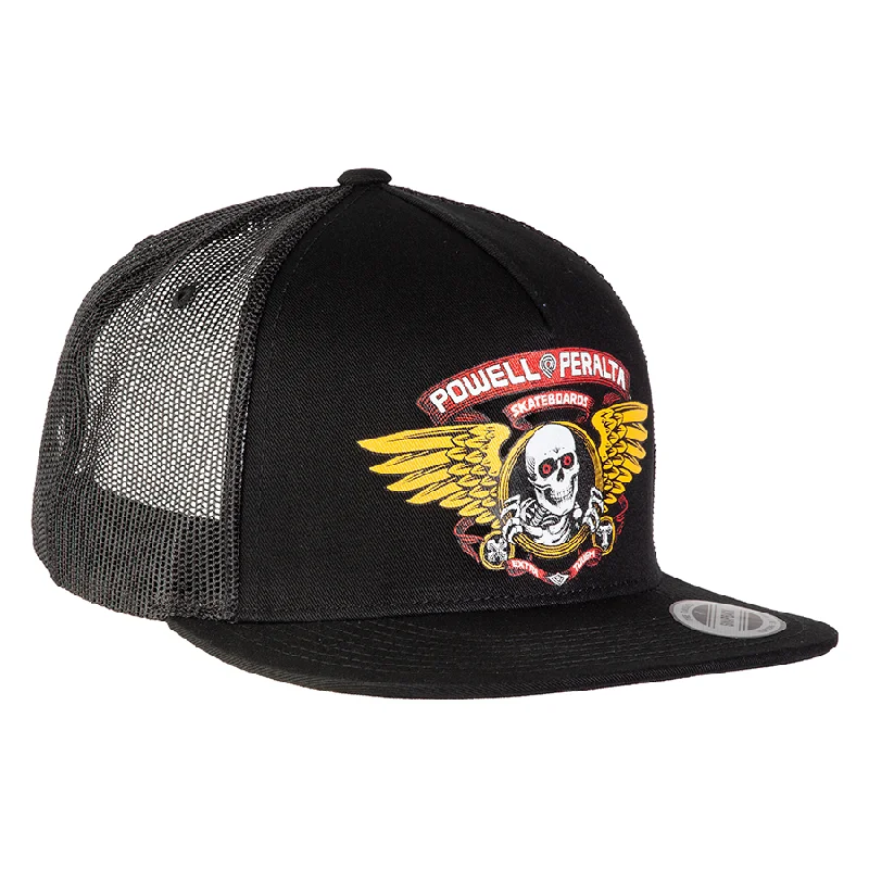 Powell Peralta Winged Ripper Trucker Cap Black