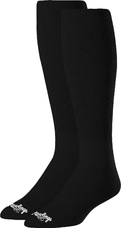 Rawlings Over-The-Calf Baseball Socks (2 Pair) - Black