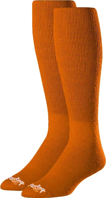 Rawlings Over-The-Calf Baseball Socks (2 Pair) - Orange