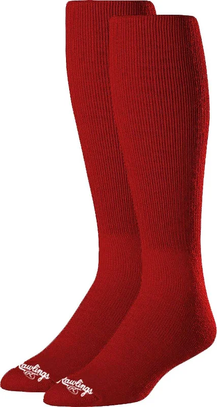 Rawlings Over-The-Calf Baseball Socks (2 Pair) - Scarlet