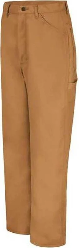 Red Kap PD30EXT Duck Dungaree Pants - Extended Sizes - Brown Duck - Unhemmed