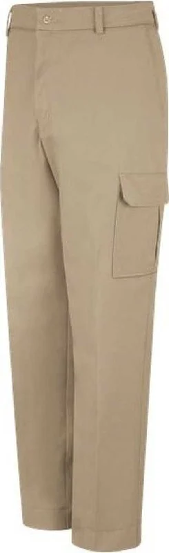 Red Kap PT88EXT Industrial Cargo Pants Extended Sizes - Khaki - 36 Unhemmed