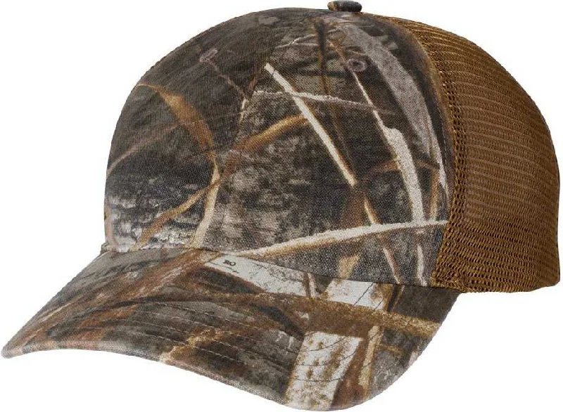 Richardson 111P Washed Printed Trucker Caps- Realtree Max 5 Buck