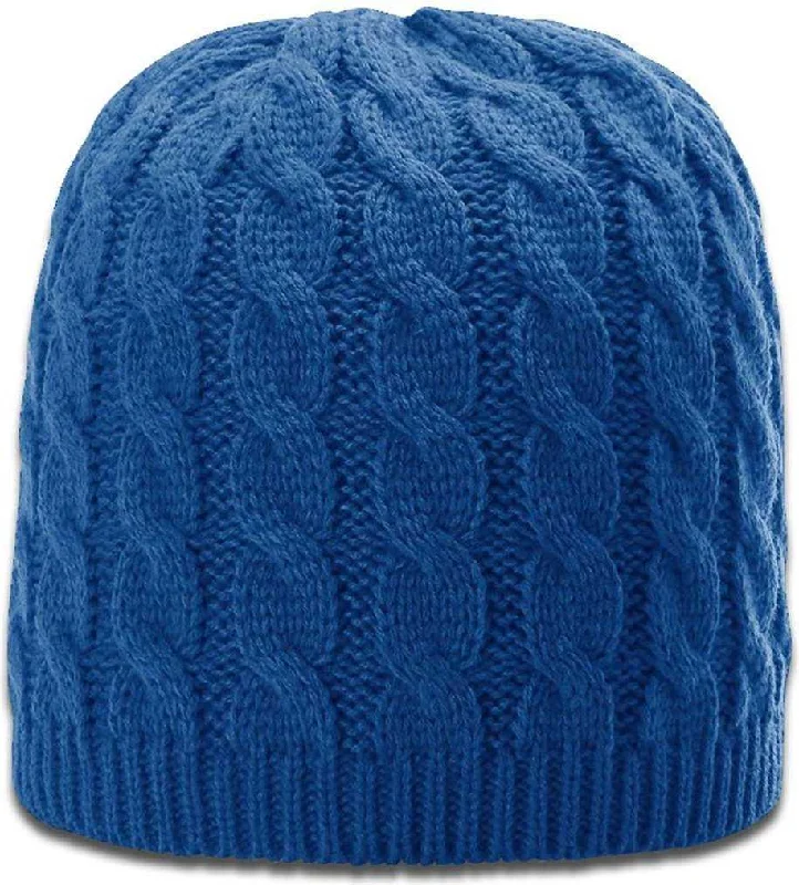 Richardson 138 Cable Knit Beanies - Royal