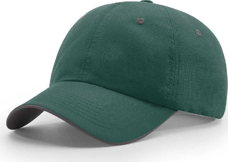 Richardson 155 Lite Trail Caps- Dark Green Charcoal