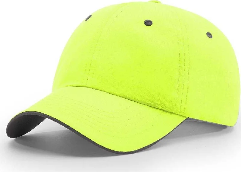 Richardson 155 Lite Trail Caps- Neon Yellow Charcoal