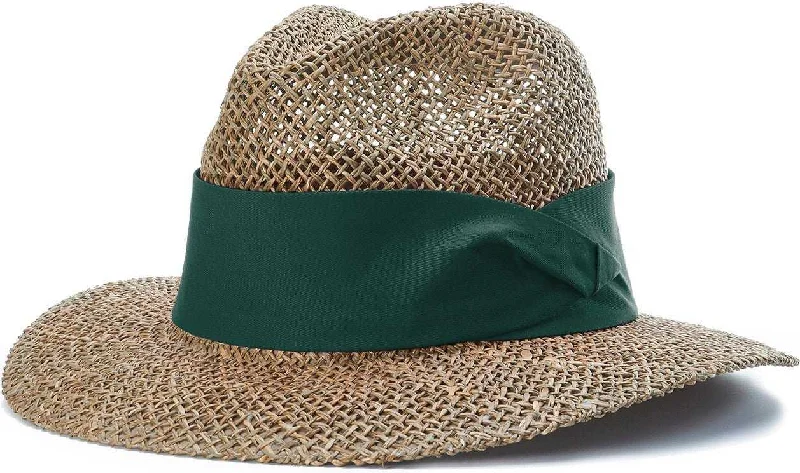 Richardson 822 Straw Safari Hats - Dark Green