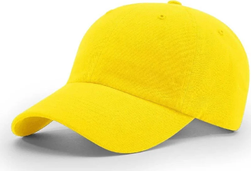 Richardson R55 Garment Washed Twill Caps- Yellow