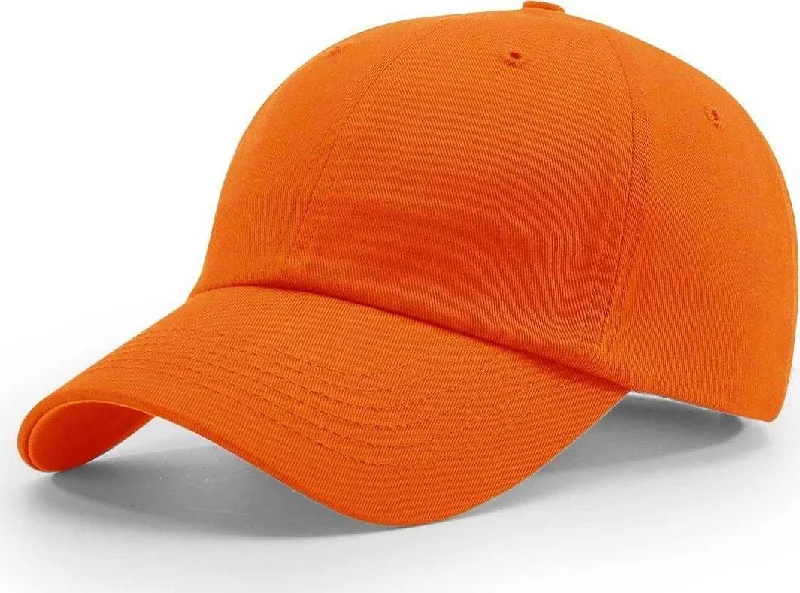 Richardson R65 Relaxed Twill Caps- Orange