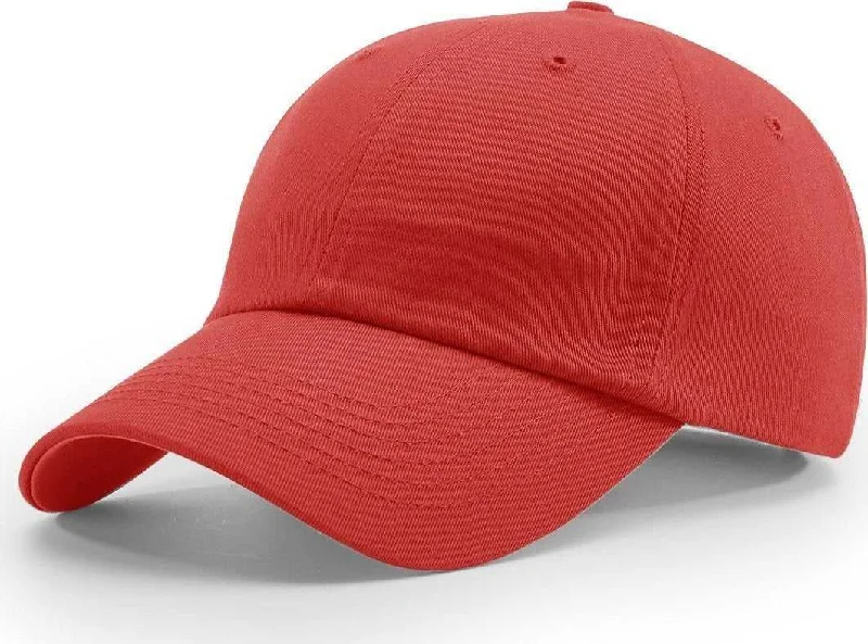 Richardson R65 Relaxed Twill Caps- Red