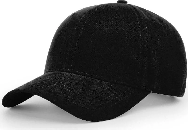 Richardson R75 Casual Twill Caps- Black