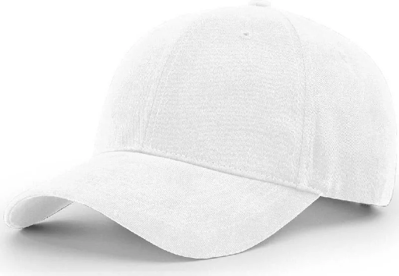 Richardson R75 Casual Twill Caps- White