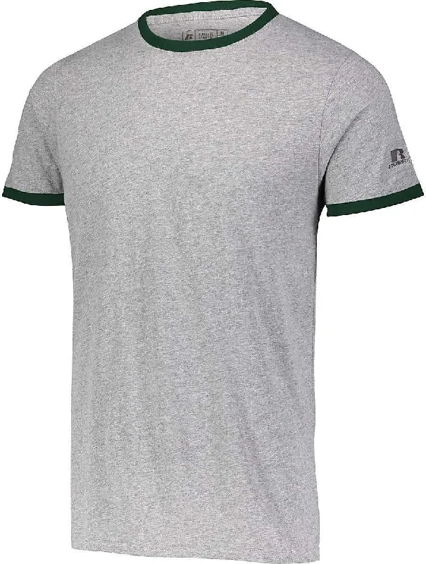 Russell 64RTTM Essential Ringer Tee - Oxford Dark Green