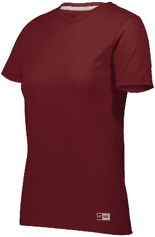 Russell 64STTX Ladies Essential Tee - Cardinal