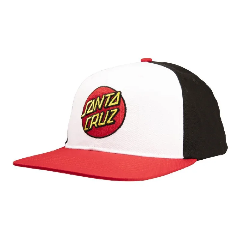 Santa Cruz Cap Classic Dot Snapback White / Black / Red - O/S