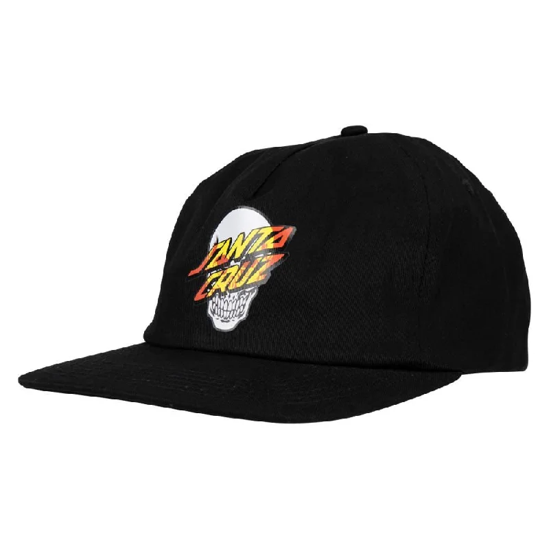 Santa Cruz Cap Dressen Skull Dot Snapback Black - O/S