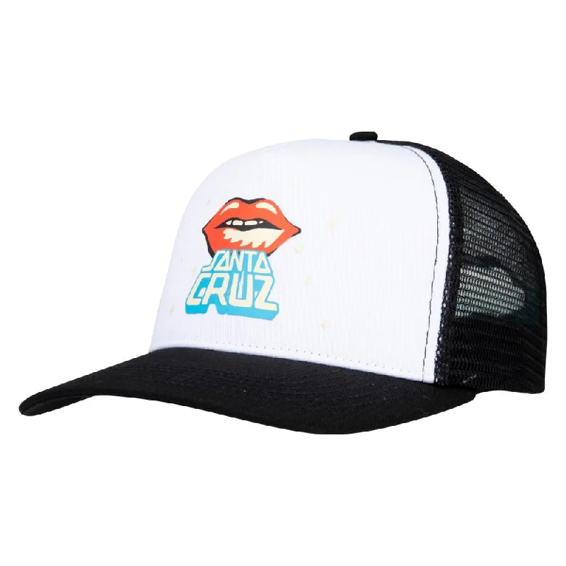 Santa Cruz Cap Johnson Danger Zone Lips White / Black - O/S