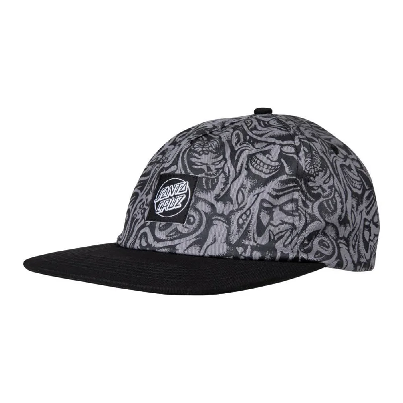 Santa Cruz Cap Opus Dot Label Grey Knox Faces - O/S