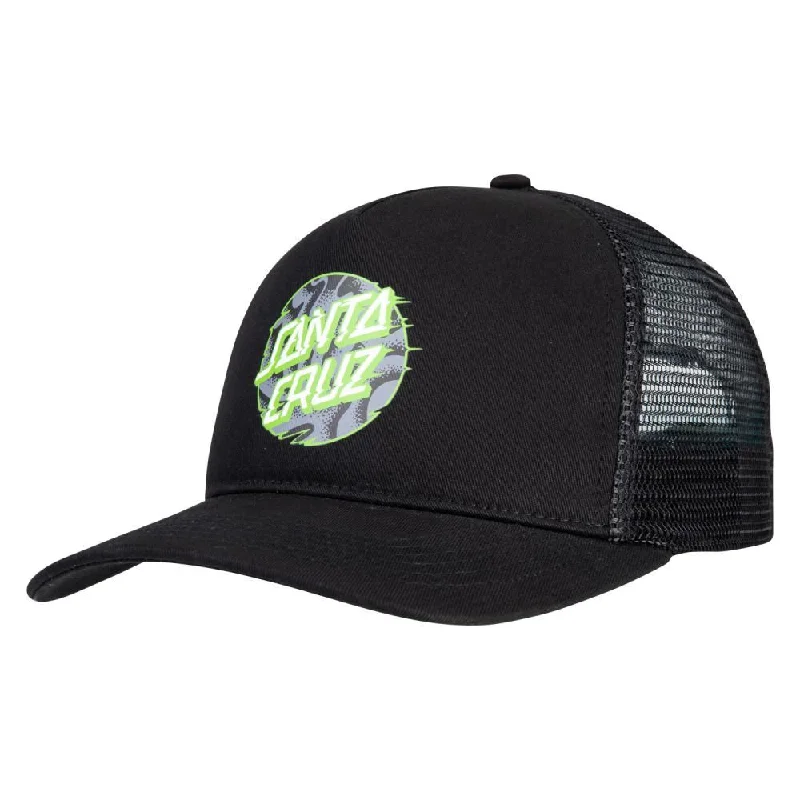 Santa Cruz Cap Vivid Slick Dot Meshback Black - O/S