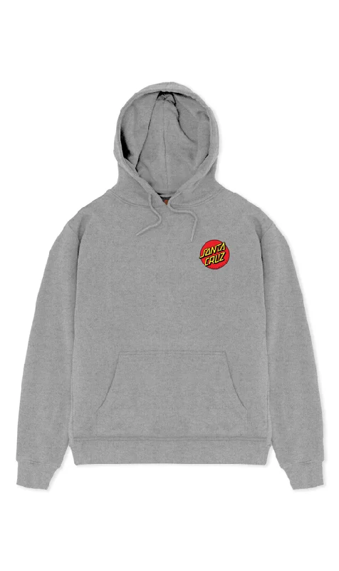 Santa Cruz Classic Dot Mens Pullover Hoodie Grey Marle