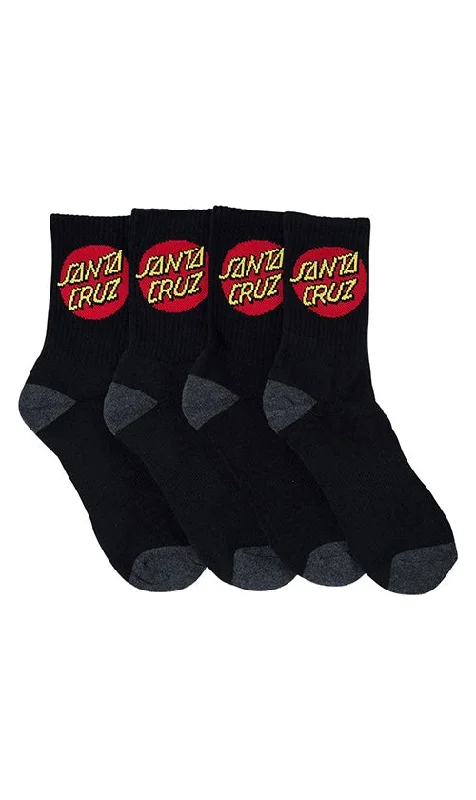 Santa Cruz Classic Dot Mens Socks Black