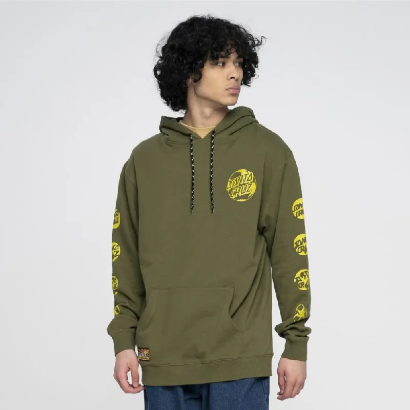 Santa Cruz Hood Planet Dot Hood - Moss