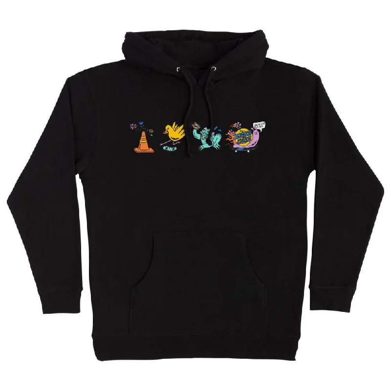 Santa Cruz Hoody Skate Like A Girl - Black