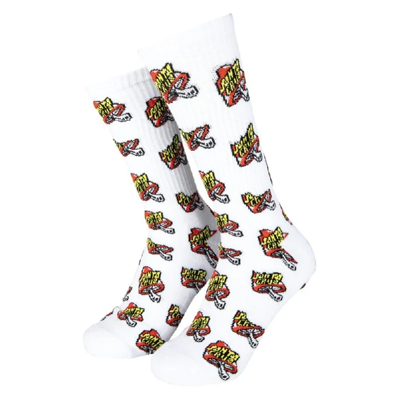 Santa Cruz Sock Toadstool Dot White - 8-11