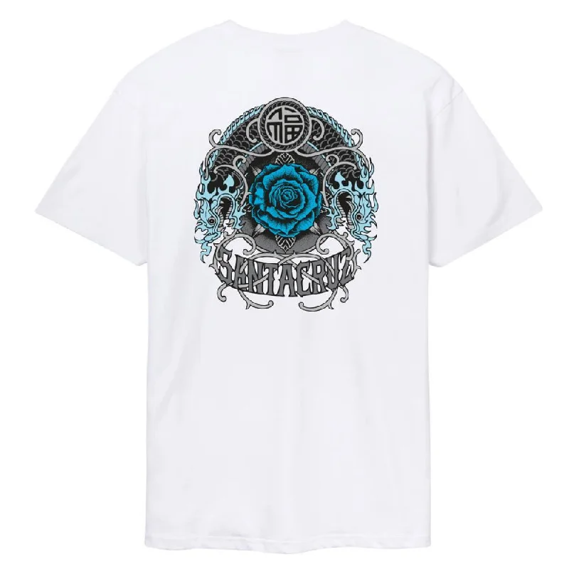 Santa Cruz T-Shirt Dressen Rose Crew One - White