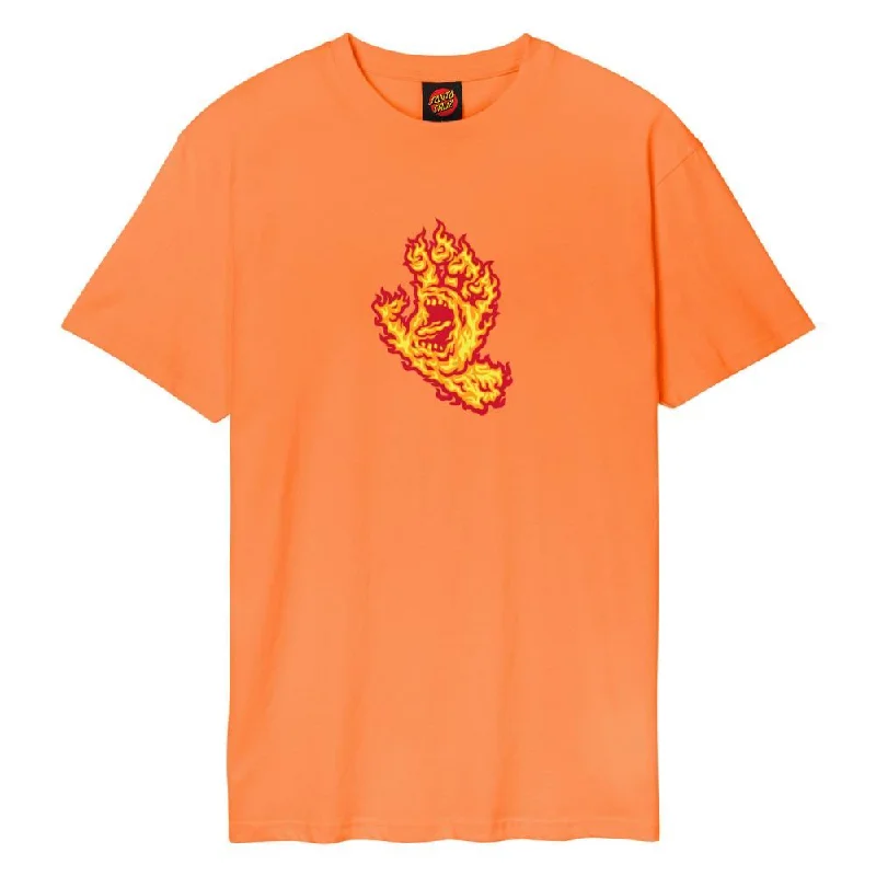 Santa Cruz T-Shirt Flame Hand - Washed Apricot