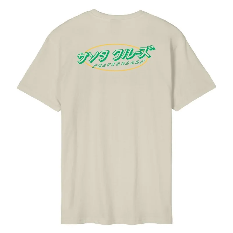 Santa Cruz T-Shirt Oval Japanese Dot T-Shirt - Natural