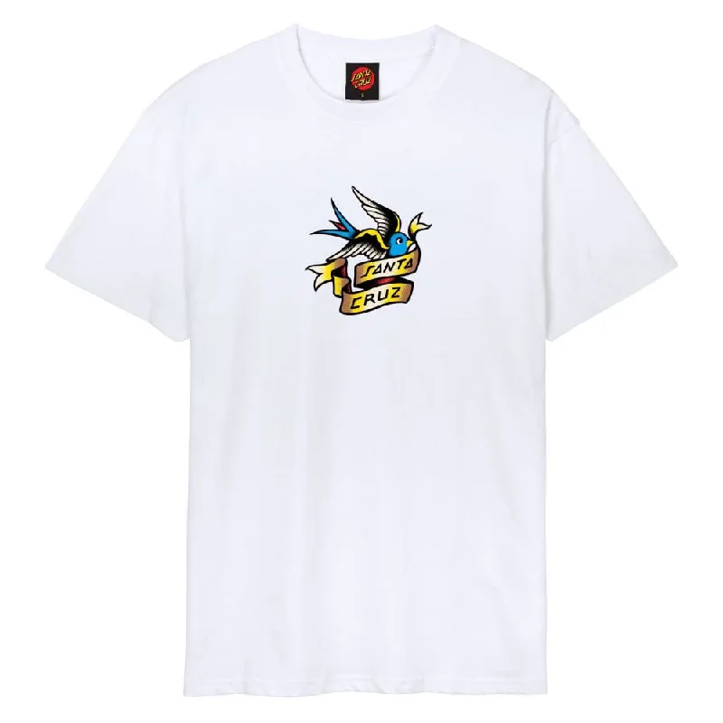 Santa Cruz T-Shirt Sommer Sparrow Front - White