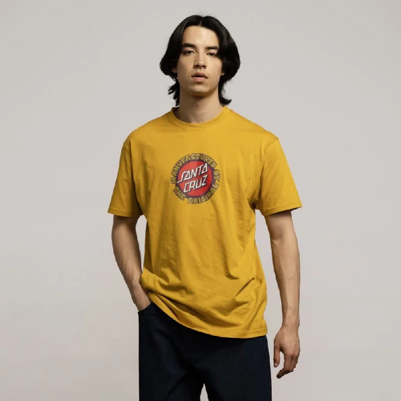 Santa Cruz T-Shirt Speed MFG Dot Front - Old Gold