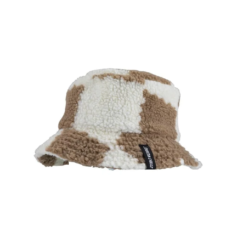 Santa Cruz Womens Hat Sydney Bucket Hat - Brown Checkerboard