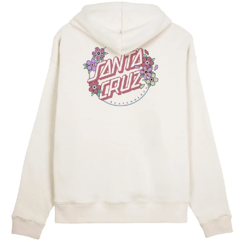 Santa Cruz Womens Hood Blooming Dot Hood - Off White