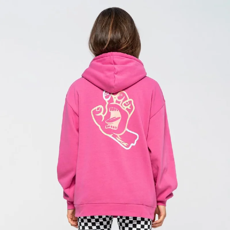 Santa Cruz Womens Hood Hand In Colour Chest Hood - Pink Guava