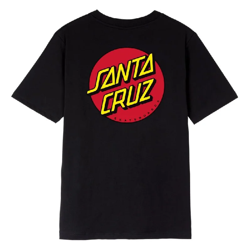 Santa Cruz Womens T-Shirt Classic Dot Chest - Black