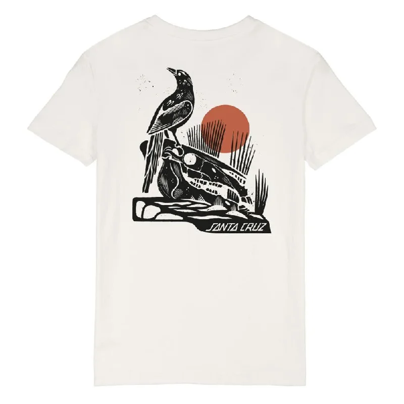 Santa Cruz Womens T-Shirt Raven - Optic White