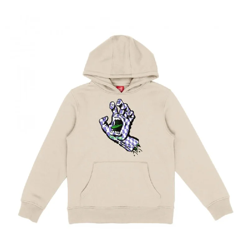 Santa Cruz Youth Hood Youth Arch Check Hand Hood - Off White